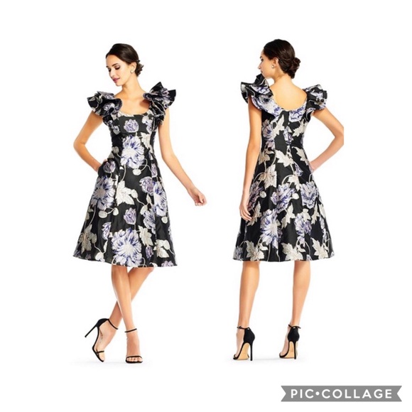 Aidanmatox cocktail print dress